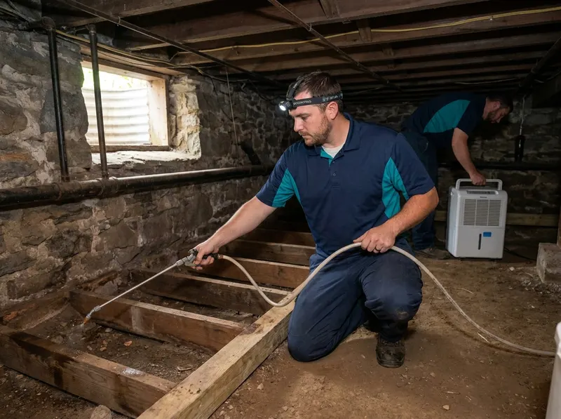 Crawlspace and Basement Moisture Pest Abatement in Pittsburgh, PA